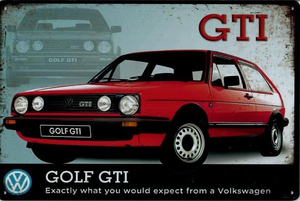 VW Golf GTI - Old-Signs.co.uk