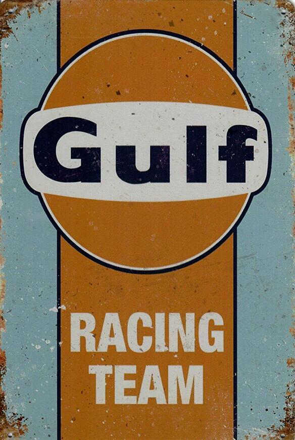 Gulf Racing Team - Old-Signs.co.uk